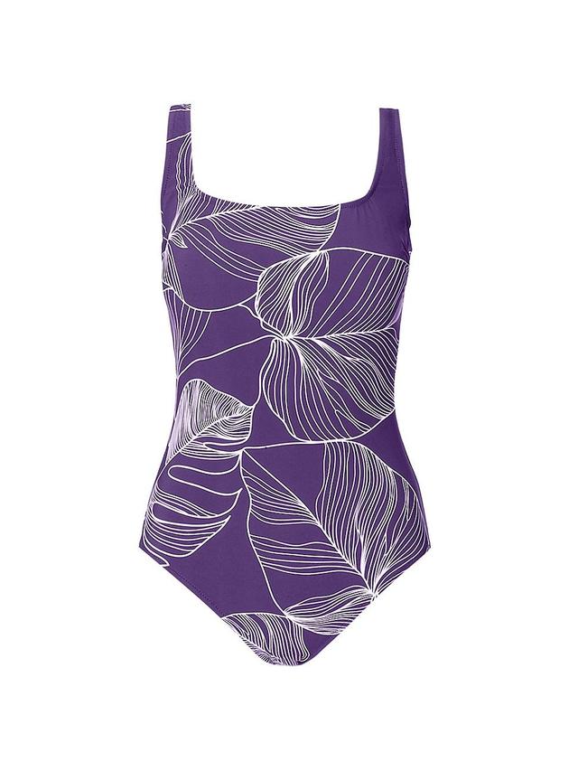 Womens Natural Essence Squareneck One-Piece Swimsuit Product Image