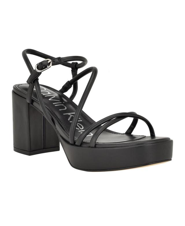 Calvin Klein Lilian Metallic Platform Sandal Product Image