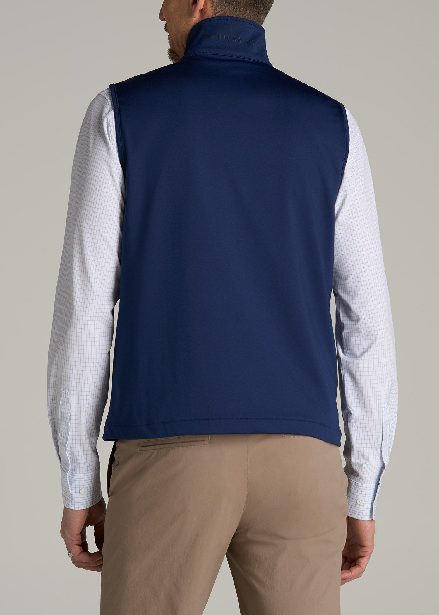 Performance Vest for Tall Men in Blue Mix Male Product Image