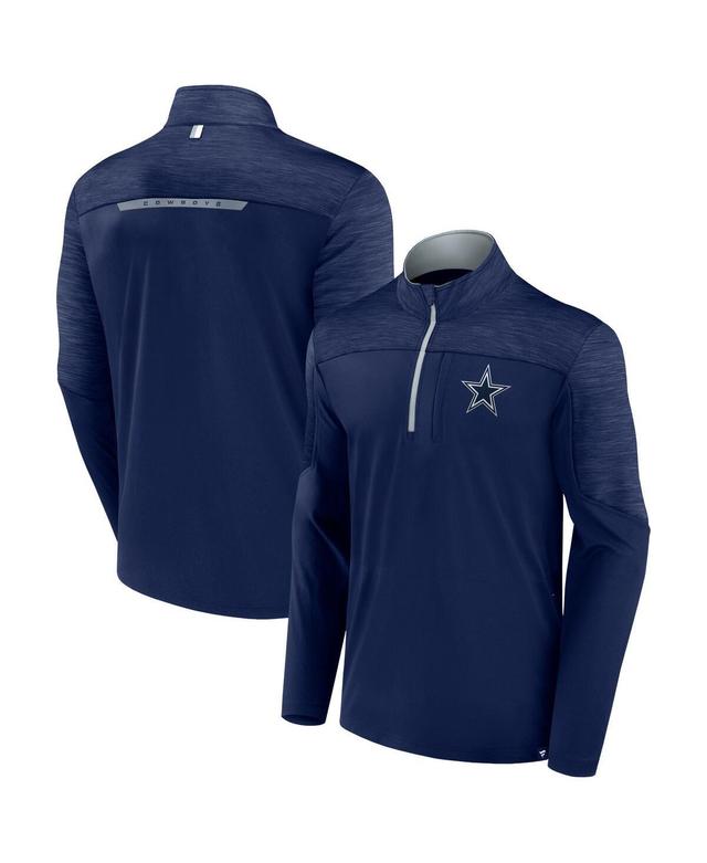 Mens Fanatics Branded Dallas Cowboys Defender Half-Zip Top Blue Product Image