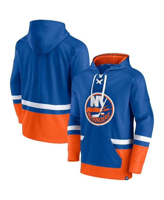 Mens Fanatics Branded Royal New York Islanders Big & Tall First Battle Power Play Pullover Hoodie Blue Product Image