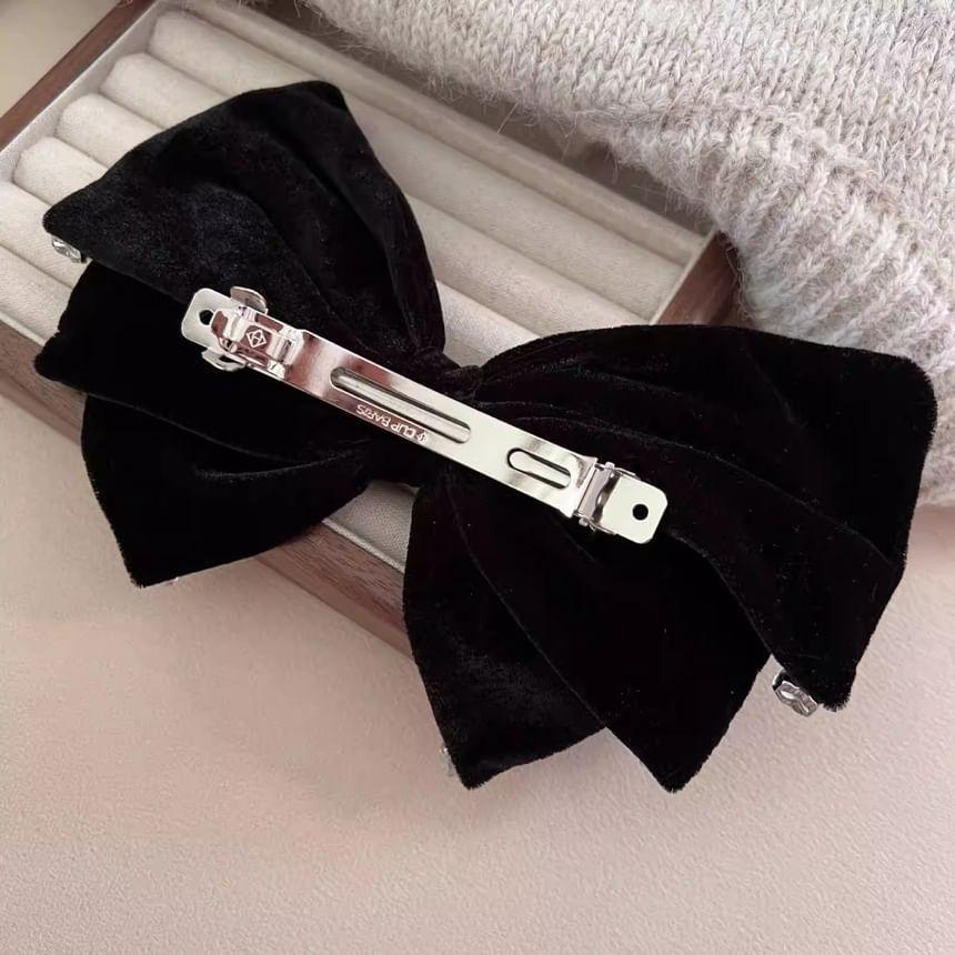 Rhinestone Bowknot Hair Clip Product Image