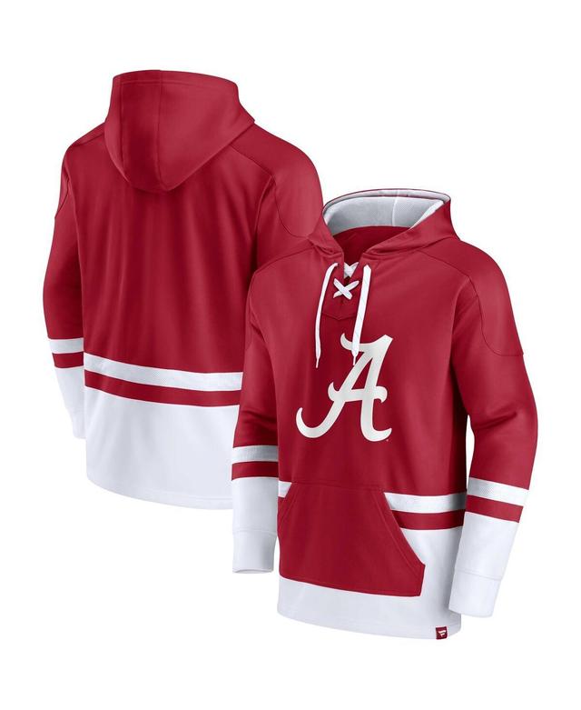 Mens Fanatics Crimson Alabama Crimson Tide First Battle Pullover Hoodie Product Image