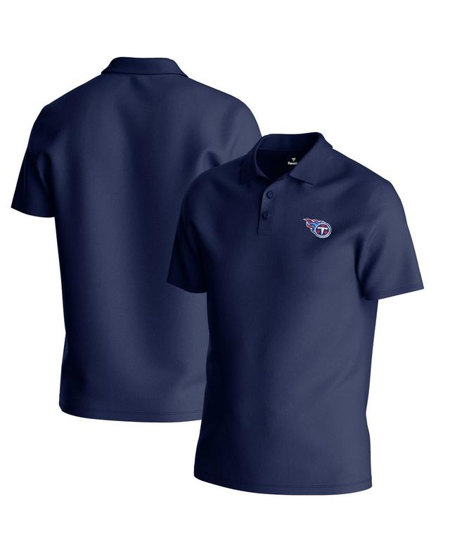 Mens Tennessee Titans Big & Tall Birdseye Polo Blue Product Image