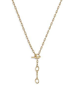 Womens DY Madison Three Ring Chain Necklace in 18K Yellow Gold Product Image