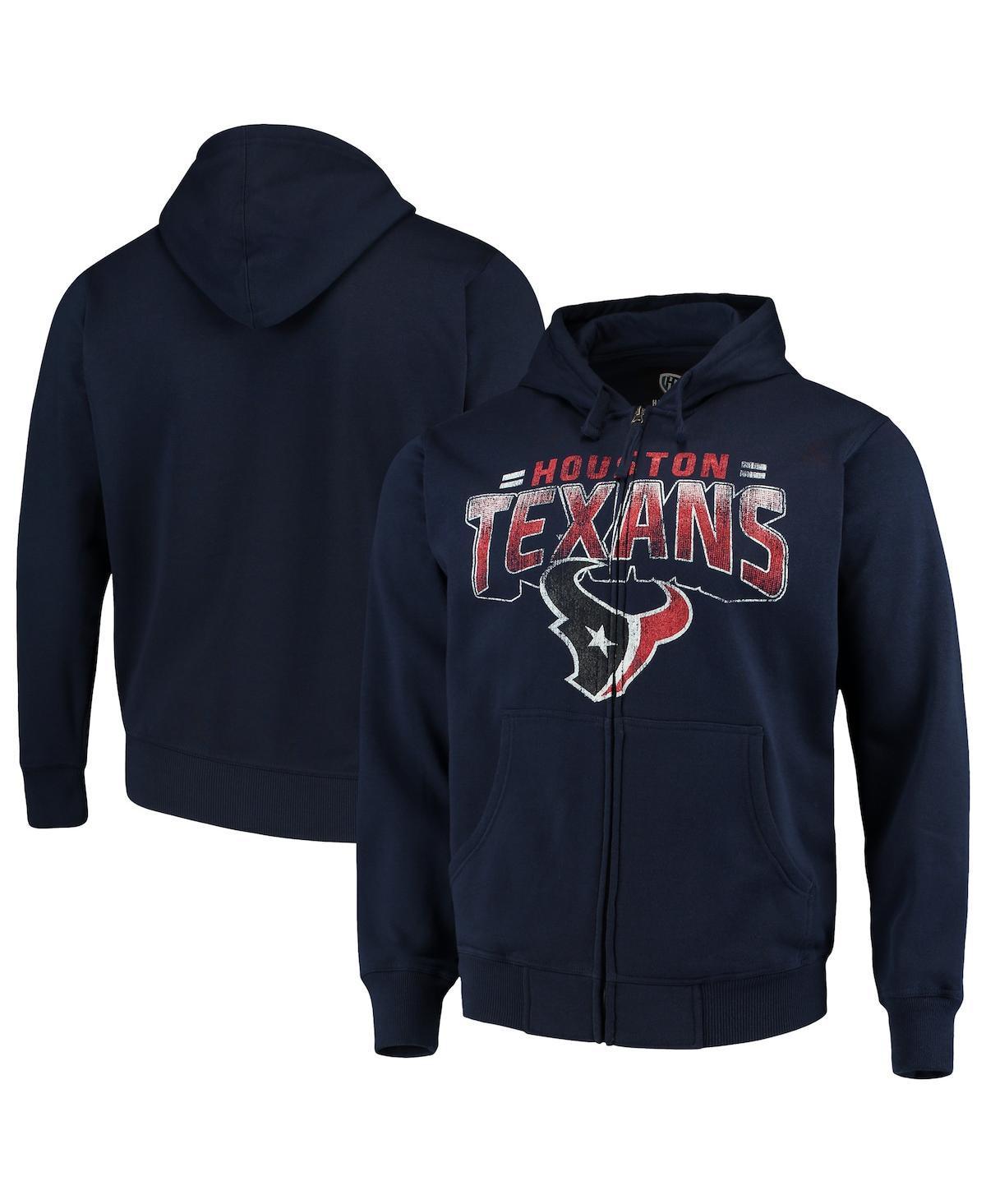 Mens G-III Sports by Carl Banks Houston Texans Perfect Season Full-Zip Hoodie Blue Product Image