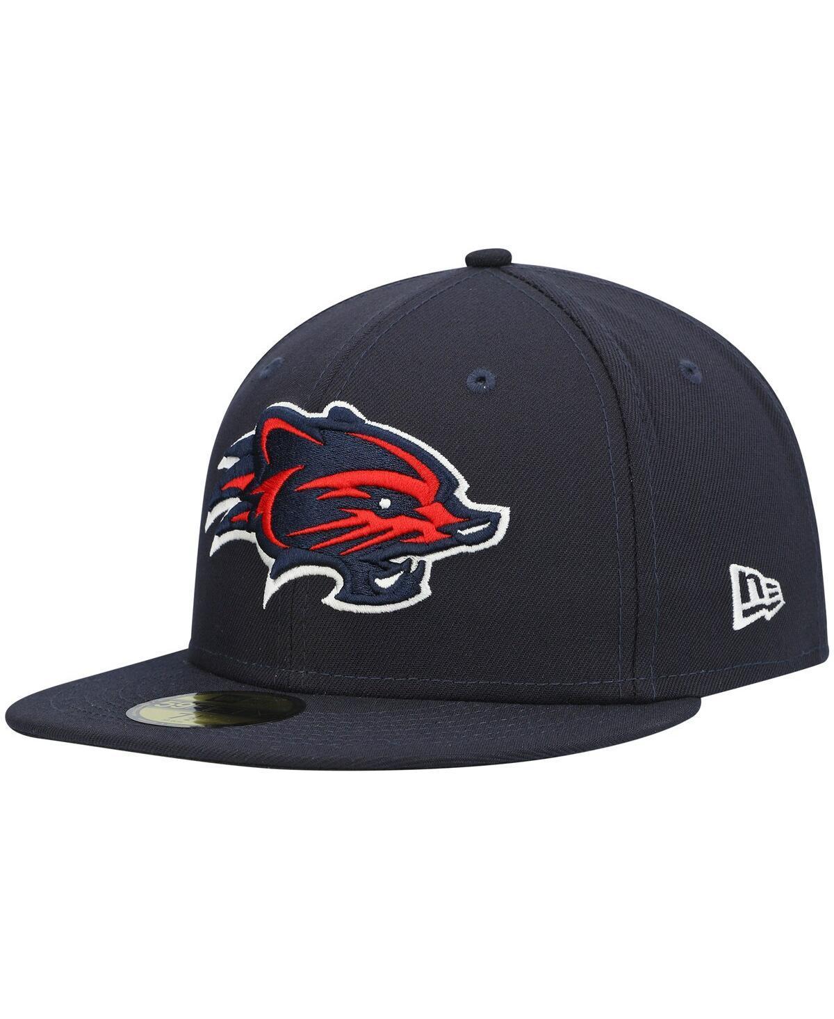 Mens New Era Navy New Hampshire Fisher Cats Authentic Collection Team Home 59FIFTY Fitted Hat Product Image