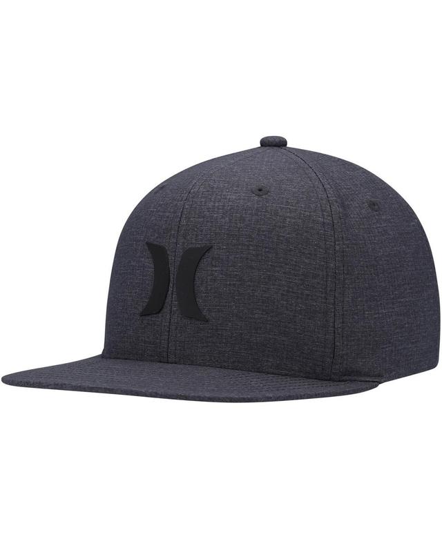 Mens Hurley Heather Black Phantom Core Snapback Hat Product Image