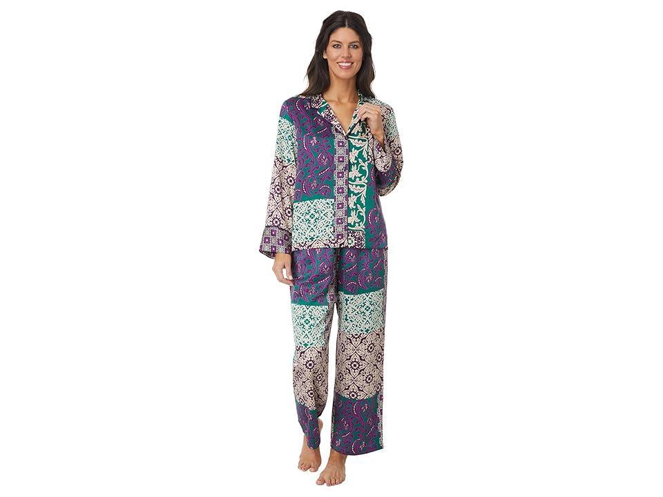 Natori Tapestry Notch PJ Set Multi) Women's Pajama Sets Product Image