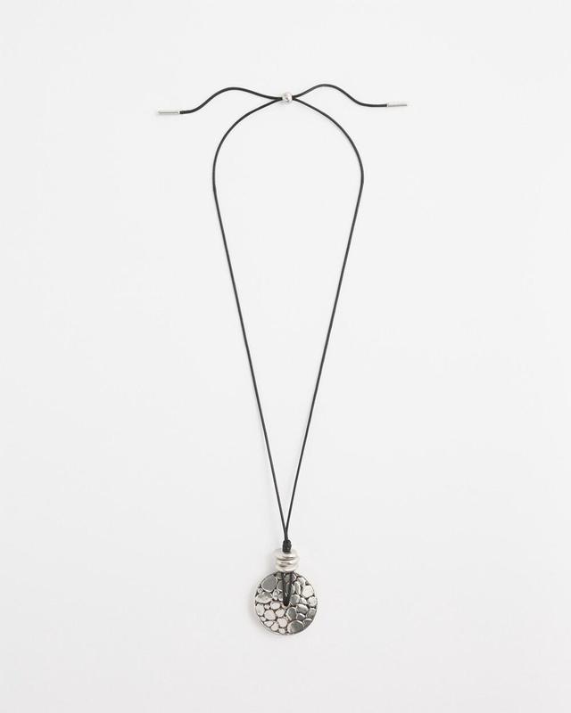 Adjustable Reversible Pendant Necklace   Chico's - Silver - Women Product Image