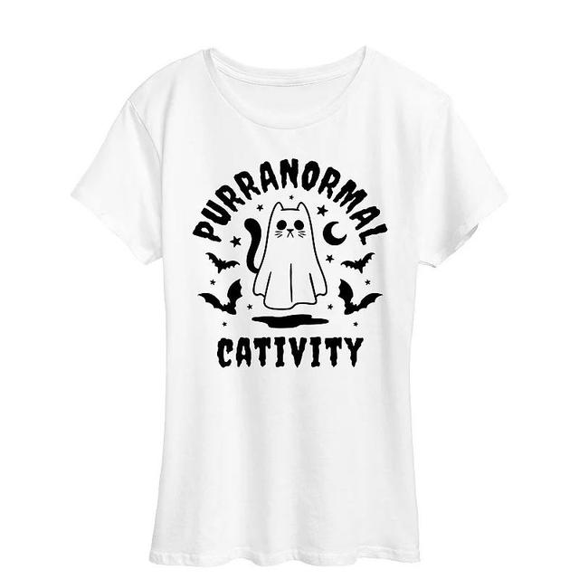 Womens Purranormal Cativity Halloween Tee, Girls Product Image