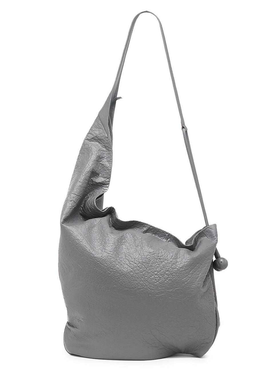 Mens Large Leather Hobo Bag Product Image