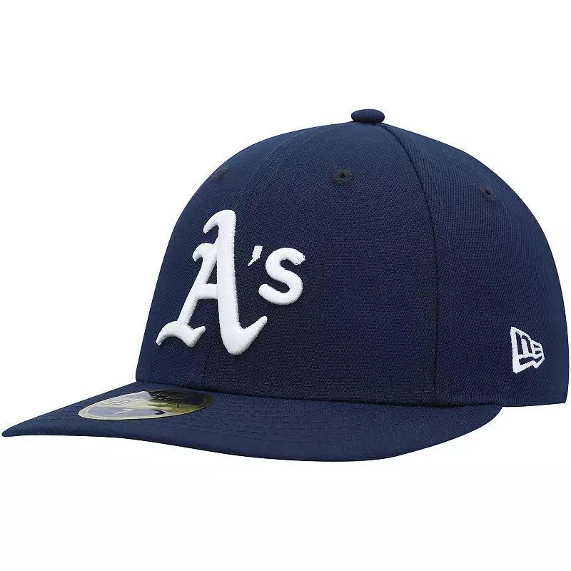 Mens New Era Oakland Athletics Oceanside Low Profile 59FIFTY Fitted Hat Blue Product Image