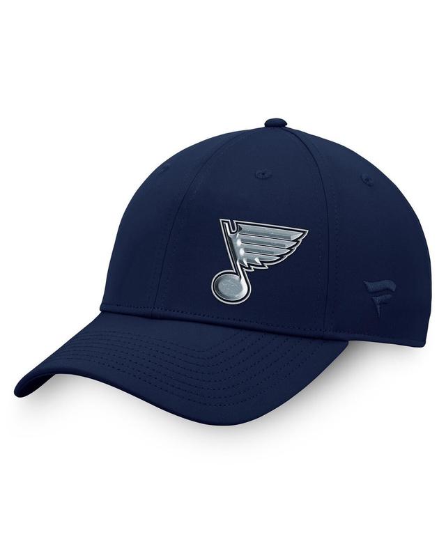 Mens Fanatics Branded St. Louis Blues Authentic Pro Road Side Logo Adjustable Hat Product Image