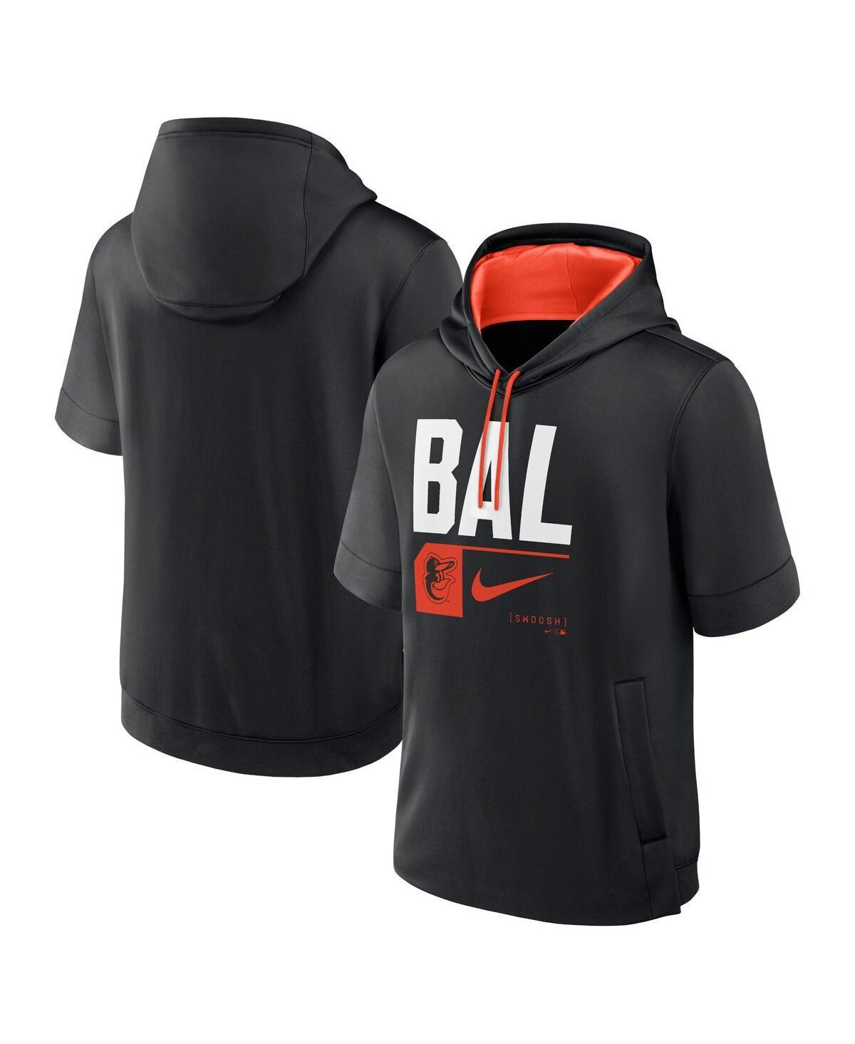 Baltimore Orioles Tri Code Lockup Nike Men's MLB Short-Sleeve Pullover Hoodie Product Image