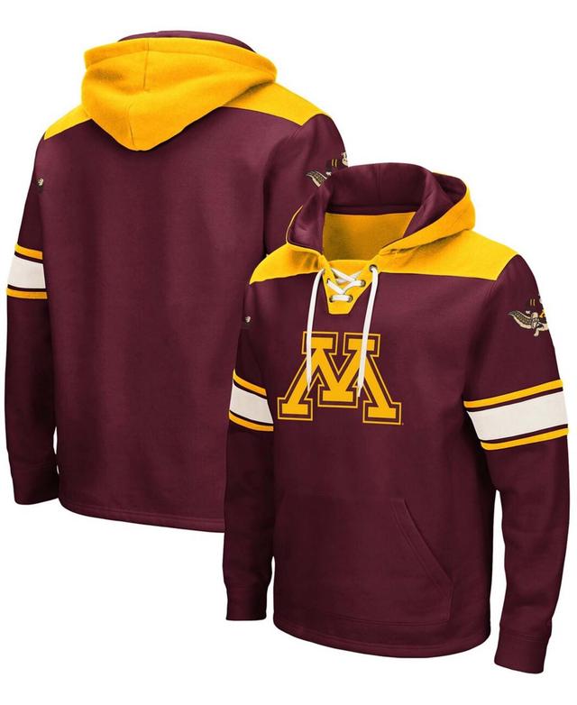 Mens Colosseum Maroon Minnesota Golden Gophers 2.0 Lace-Up Pullover Hoodie Product Image