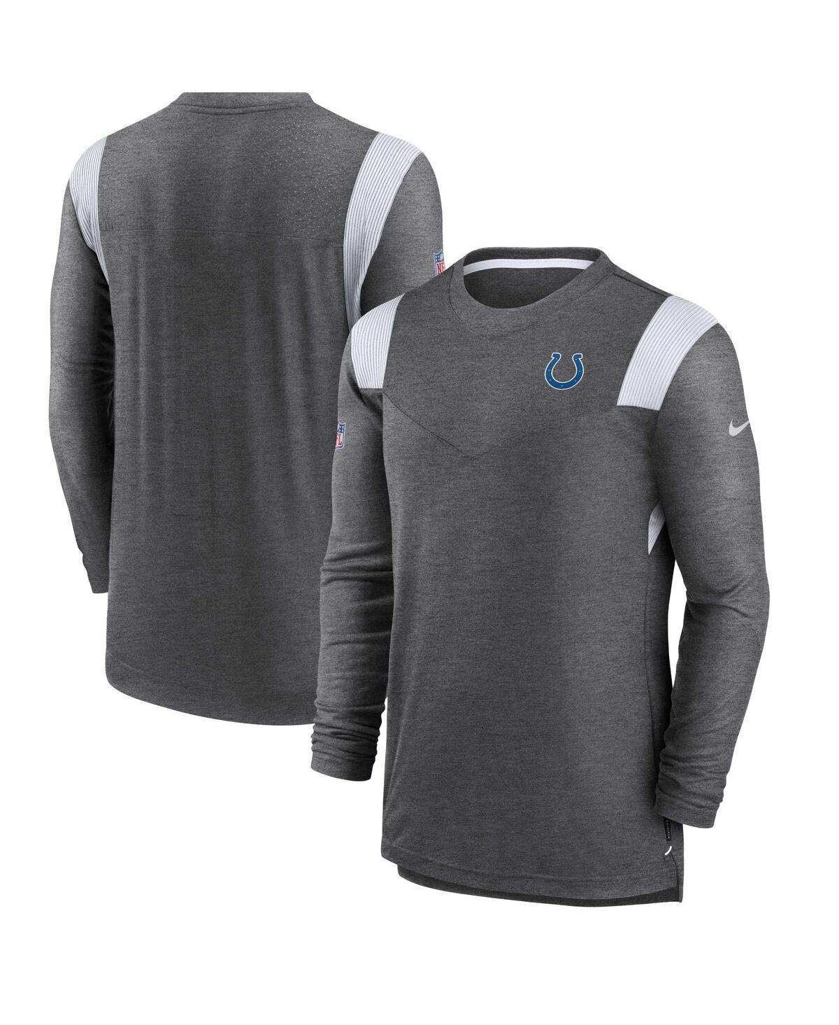 Mens Nike Charcoal Indianapolis Colts Sideline Tonal Logo Performance Player Long Sleeve T-shirt Product Image