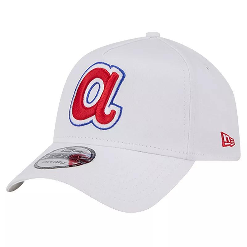 Mens New Era Atlanta Braves TC A-Frame 9FORTY Adjustable Hat Product Image