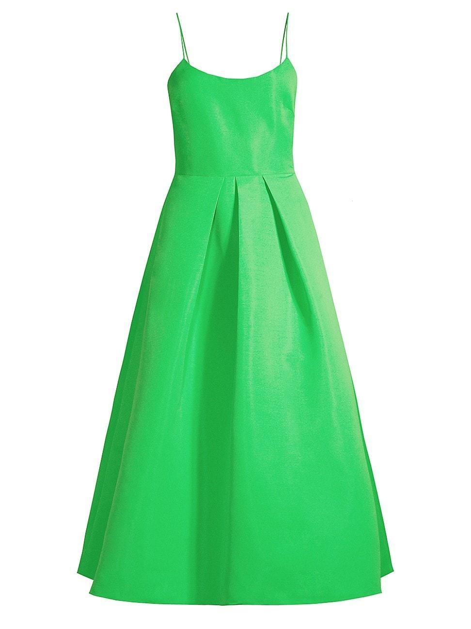 Womens Audra Silk Faille Midi-Dress Product Image