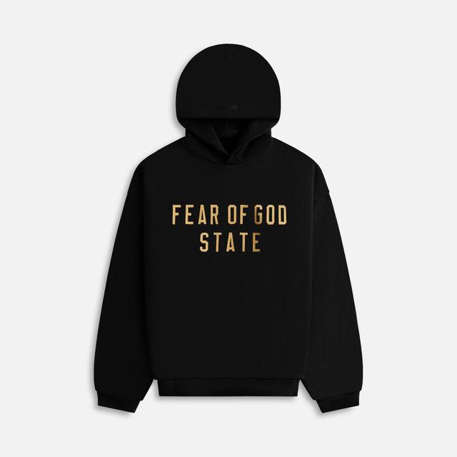 Essentials Fleece Hoodie - Black Male Product Image