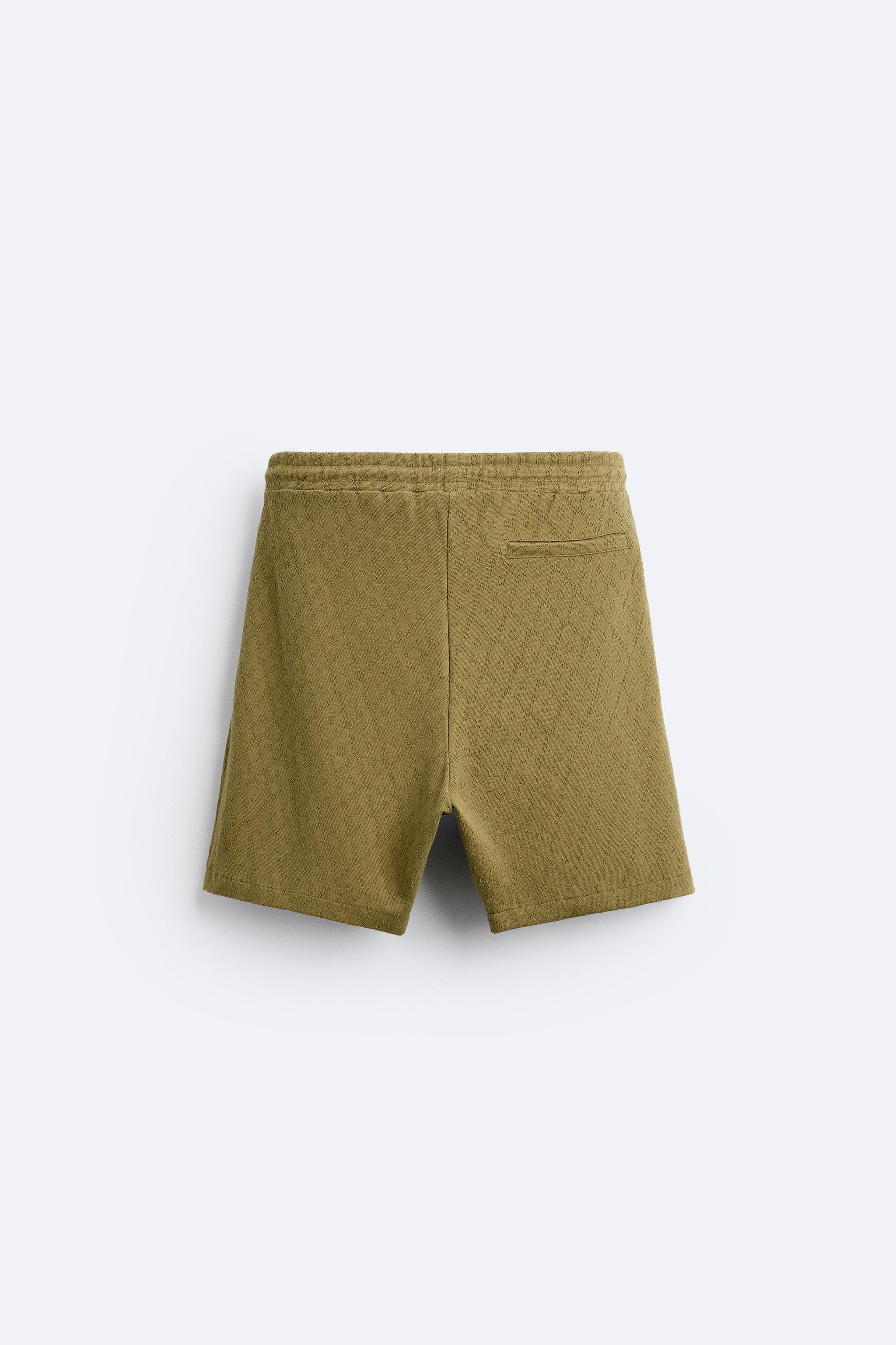 GEOMETRIC JACQUARD SHORTS Product Image