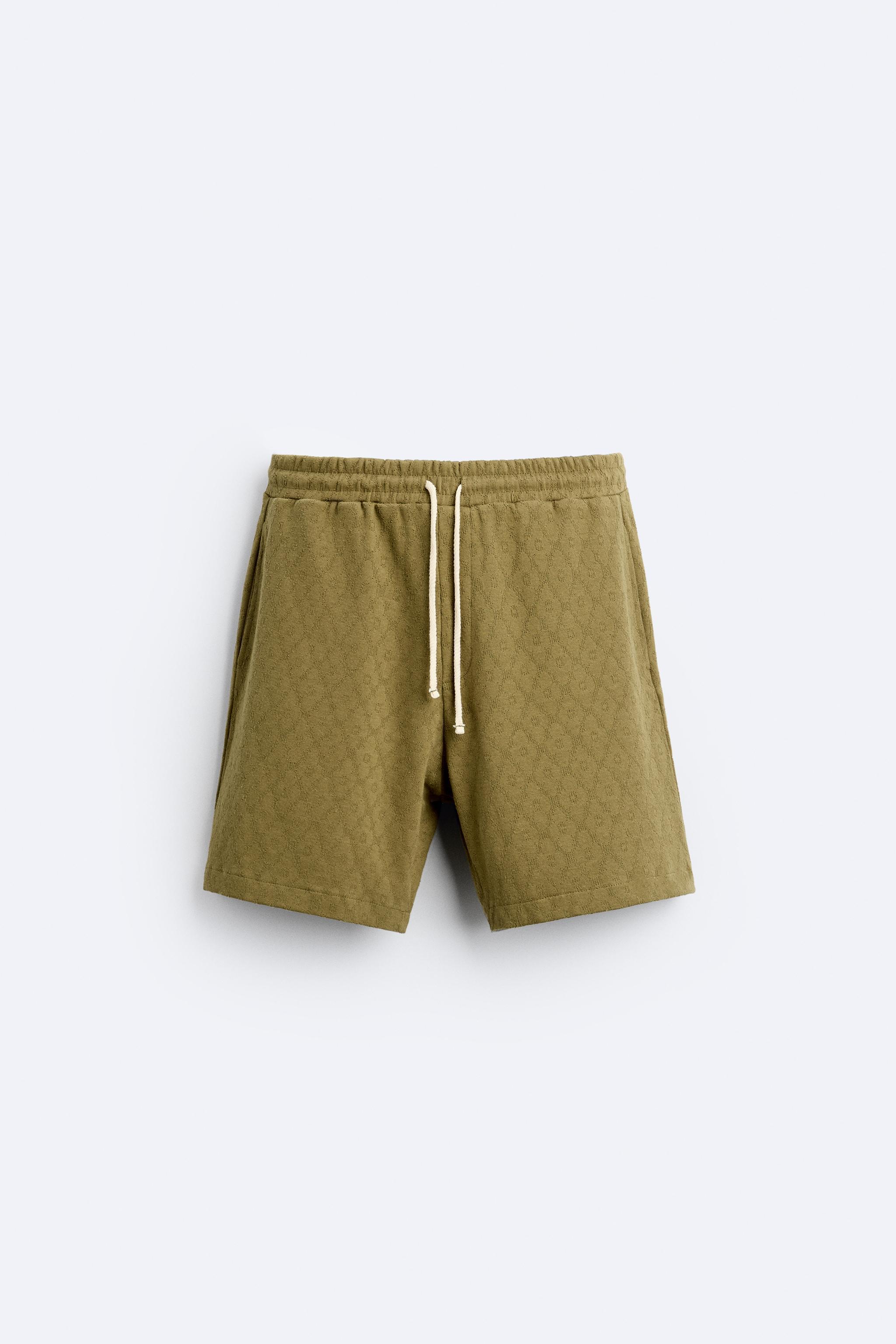 GEOMETRIC JACQUARD SHORTS Product Image