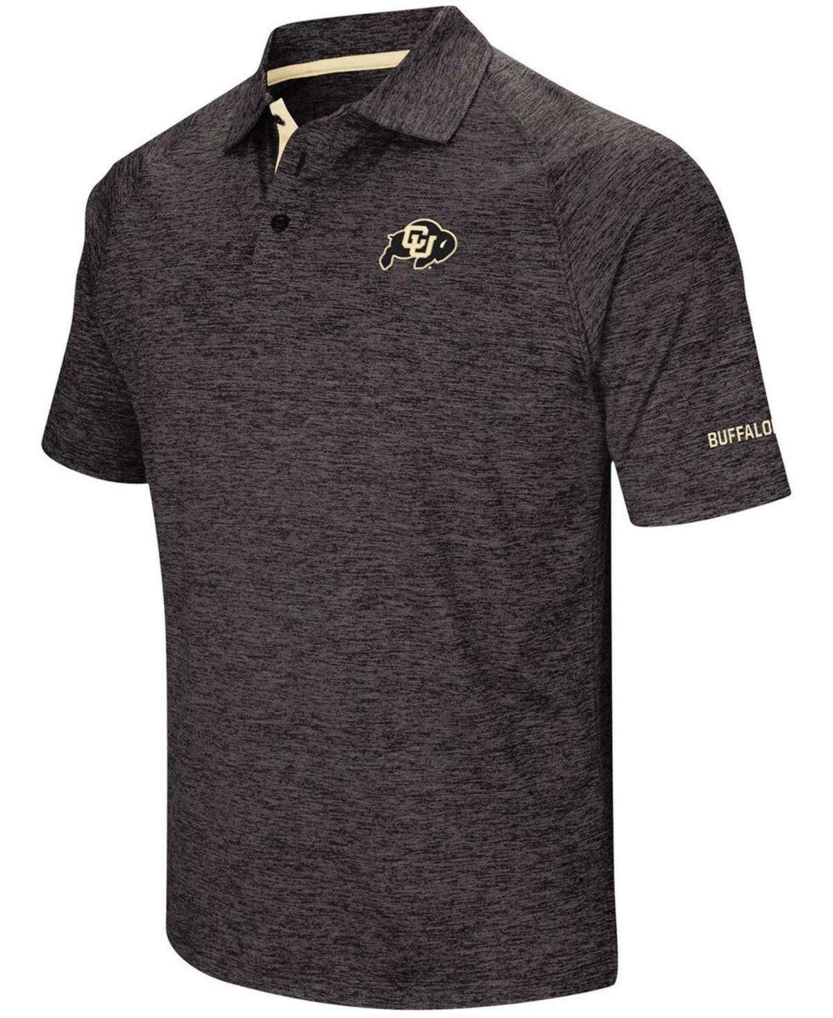 Mens Black Colorado Buffaloes Down Swing Polo Product Image