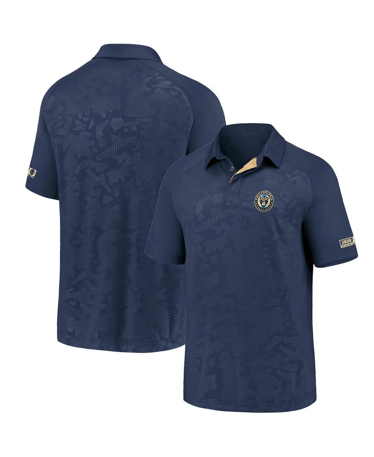 Fanatics Mens Navy Philadelphia Union Iconic Defender Raglan Polo Product Image