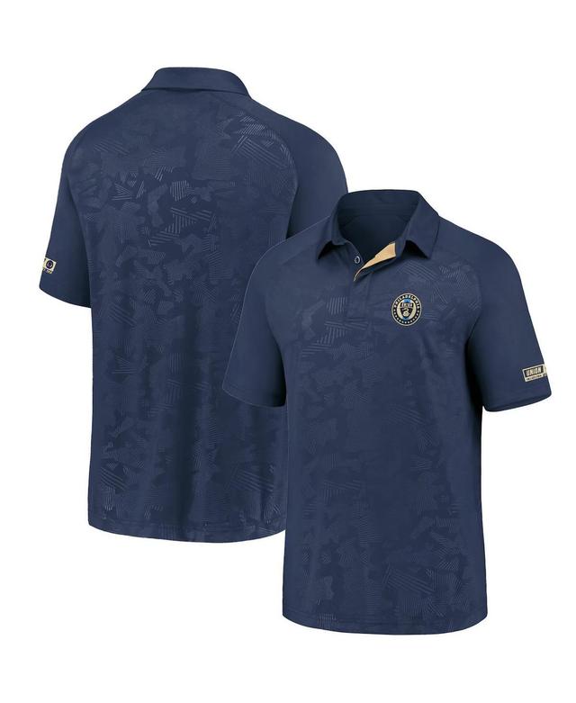 Fanatics Mens Navy Philadelphia Union Iconic Defender Raglan Polo Product Image