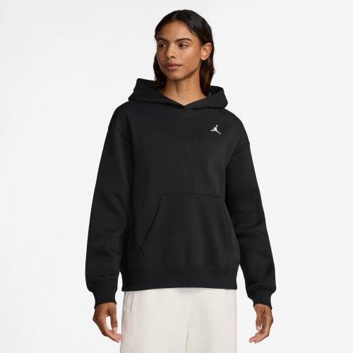 Jordan Womens Jordan Brooklyn Fleece Pullover 24 - Womens Black/White Product Image