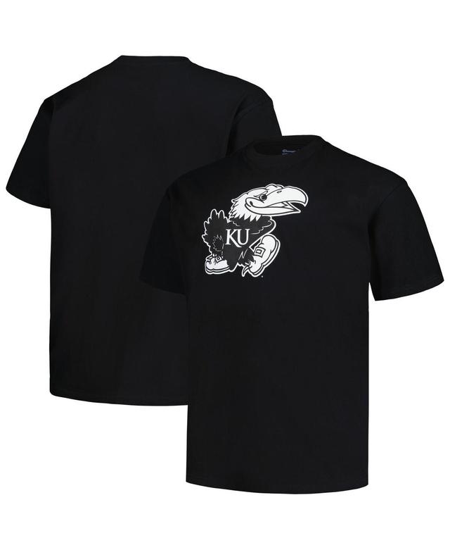 Mens Profile Black Kansas Jayhawks Big and Tall Pop T-shirt Product Image