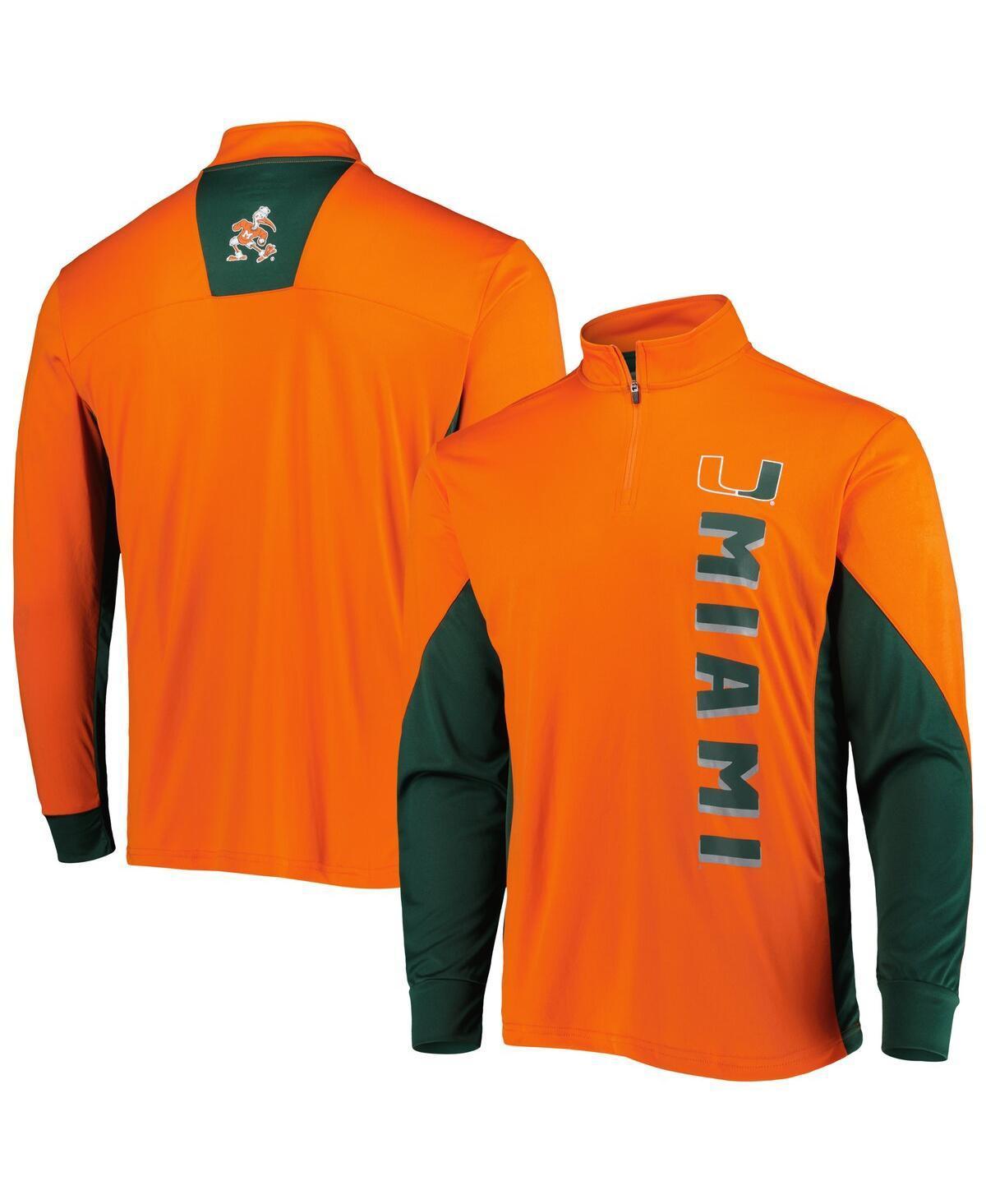 Mens Colosseum Miami Hurricanes Bart Quarter-Zip Windshirt Product Image