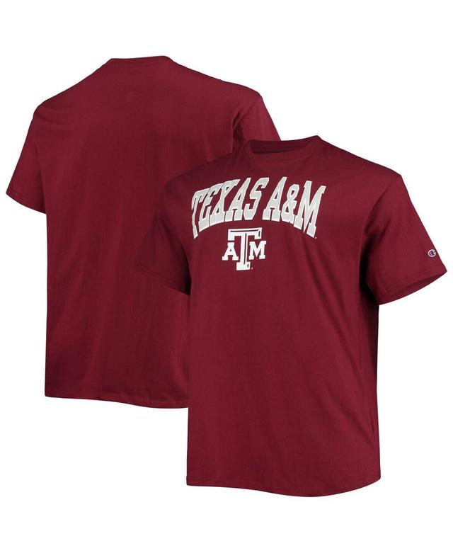 Mens Champion Maroon Texas A&M Aggies Big and Tall Arch Over Wordmark T-shirt Product Image