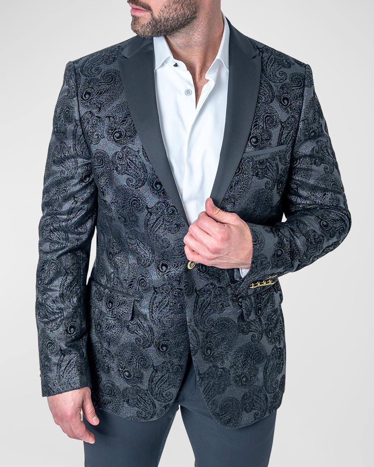 Mens Paisley Jacquard Blazer Product Image