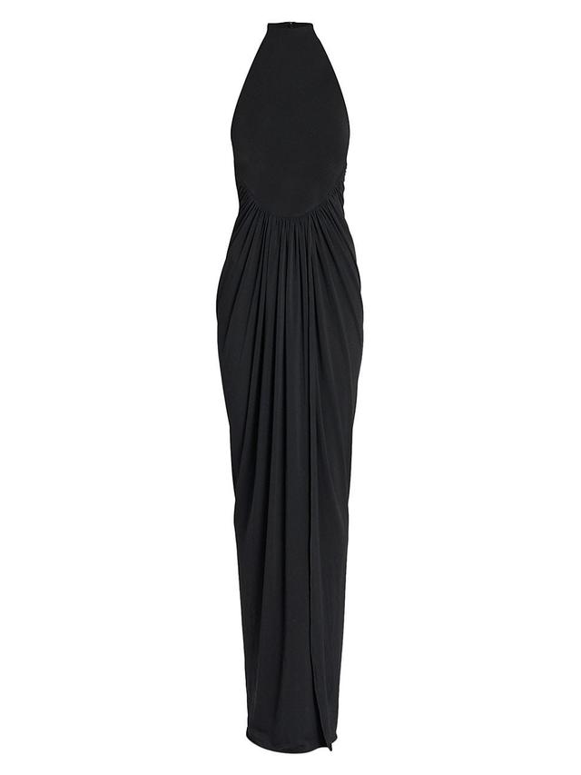 Jersey Draped Sleeveless Maxi Dress Product Image