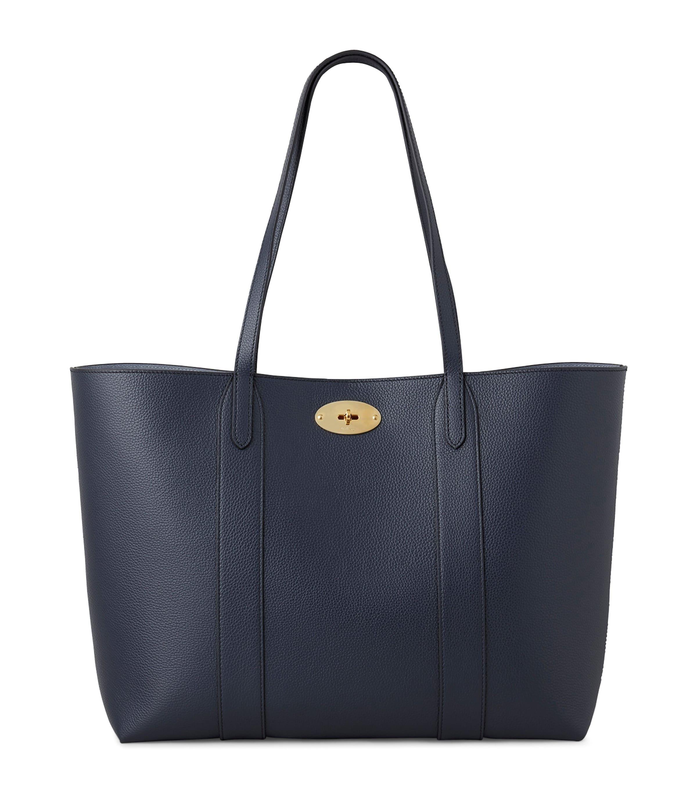 MULBERRY Leather Bayswater Tote Bag In Night Sky Product Image