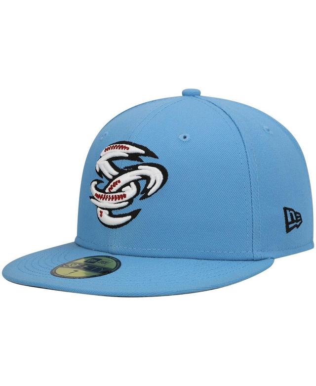 Mens New Era Light Blue Omaha Storm Chasers Authentic Collection Team Alternate 59FIFTY Fitted Hat Product Image