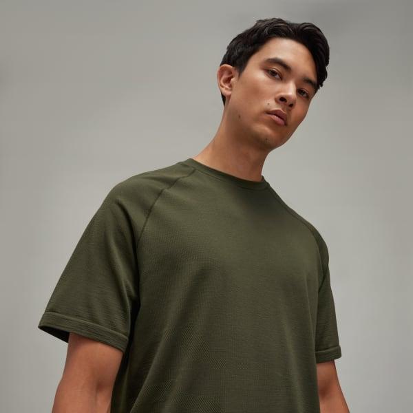 adidas Y-3 Running Short Sleeve Tee Night Cargo L Mens Product Image