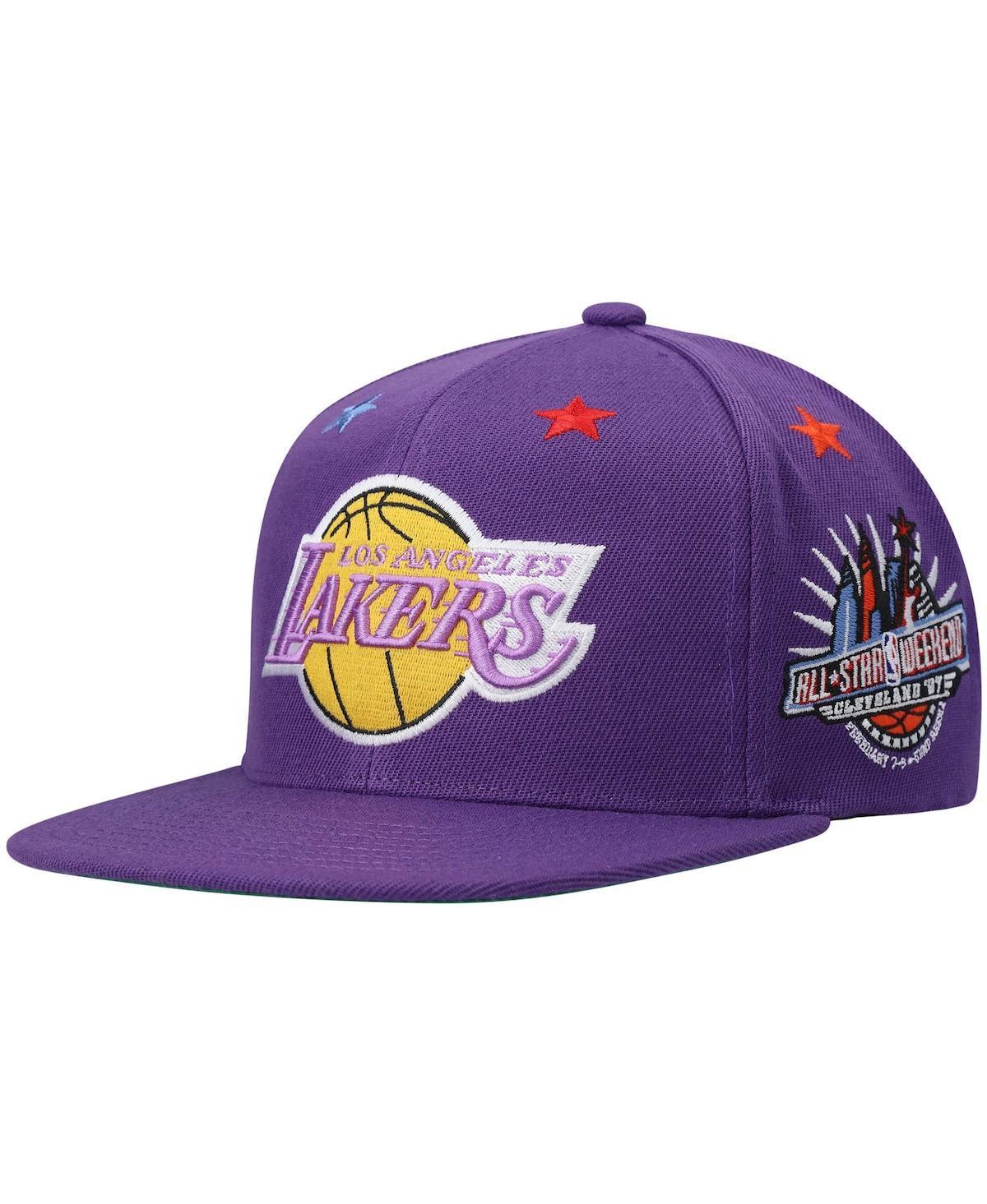 Mens Mitchell & Ness Los Angeles Lakers Hardwood Classics 1997 NBA All-Star Weekend Top Star Snapback Hat Product Image