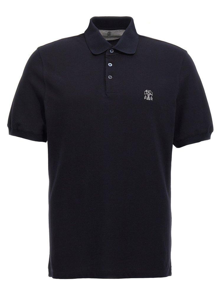 Logo Print  Shirt Polo Blue Product Image