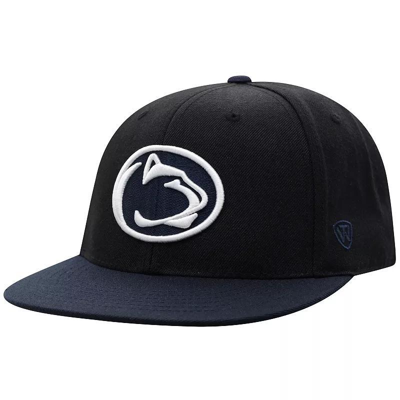 Mens Top of the World /Navy Penn State Nittany Lions Team Color Two-Tone Fitted Hat Product Image