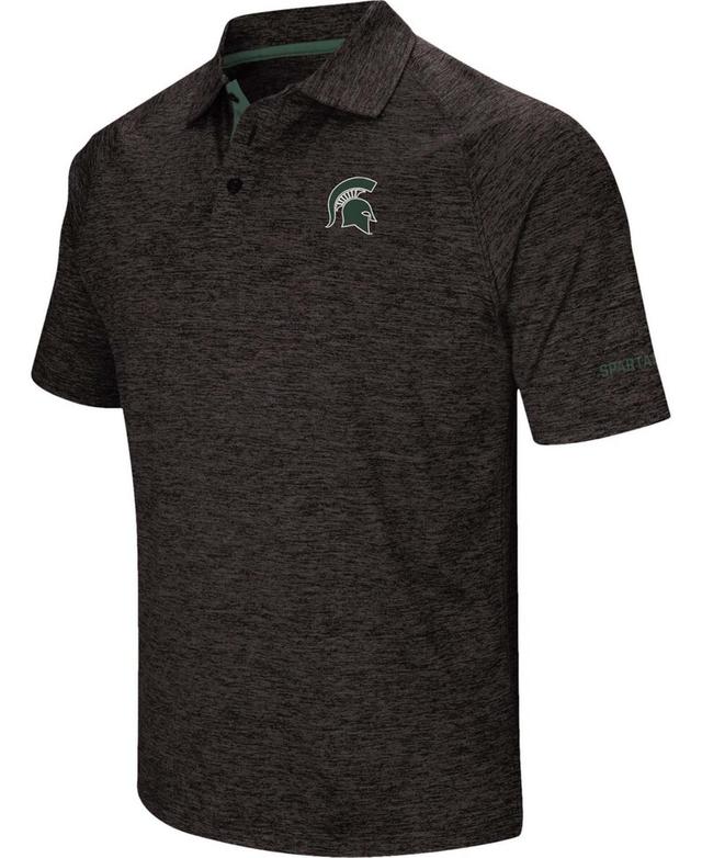 Mens Black Michigan State Spartans Down Swing Polo Product Image