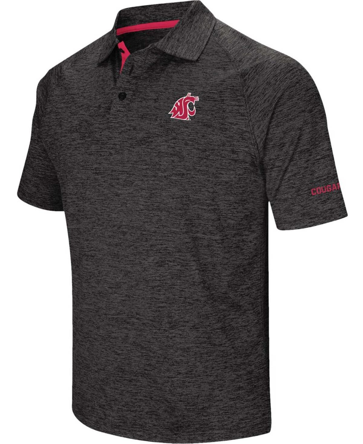 Mens Black Washington State Cougars Down Swing Polo Product Image