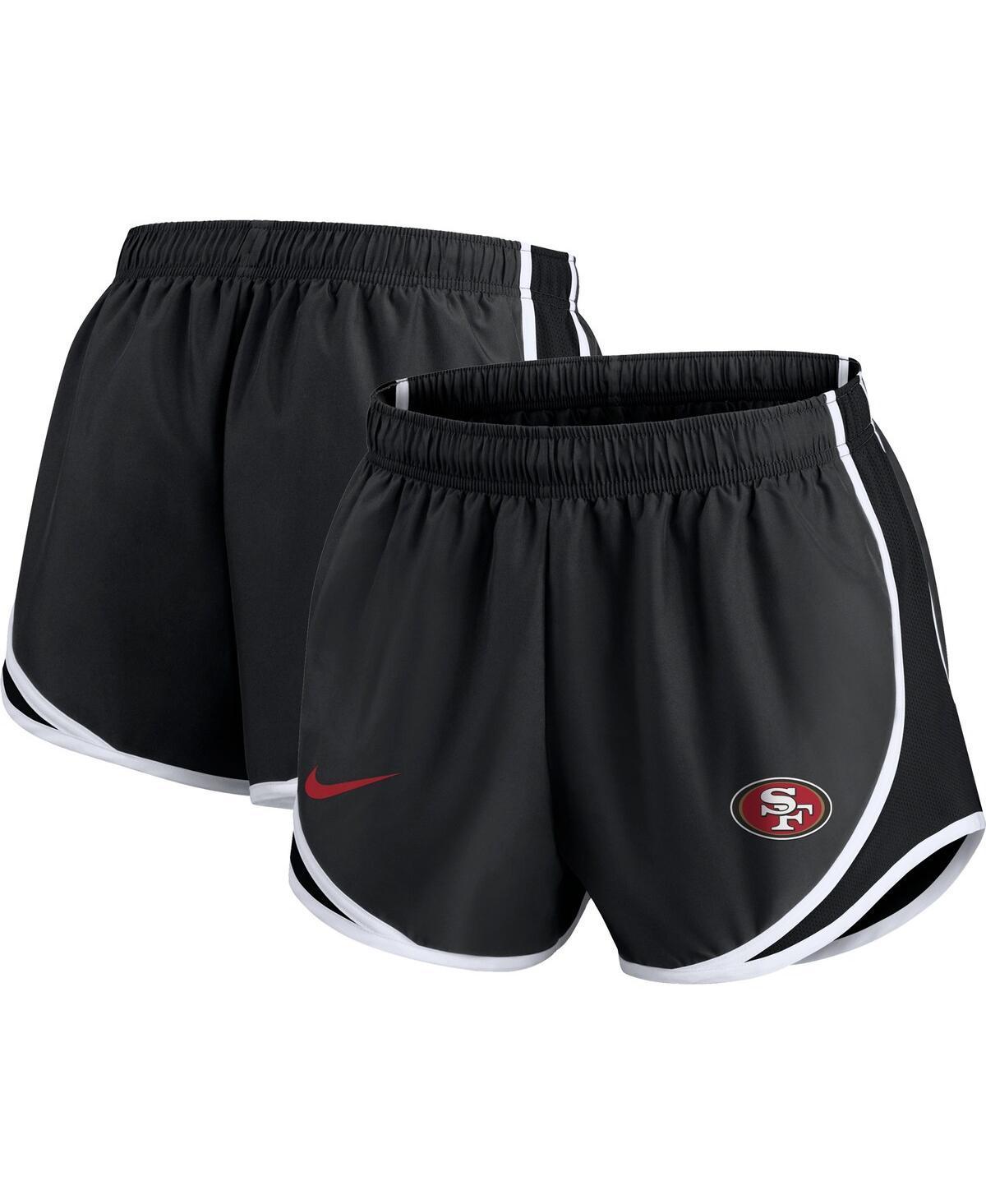 Womens Nike Charcoal San Francisco 49ers Plus Size Logo Performance Tempo Shorts Product Image