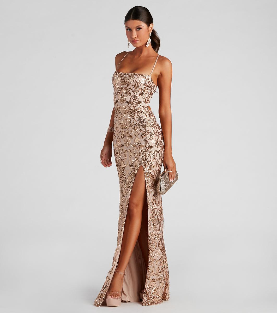 Kinsley Formal Sequin Mermaid Dress Product Image