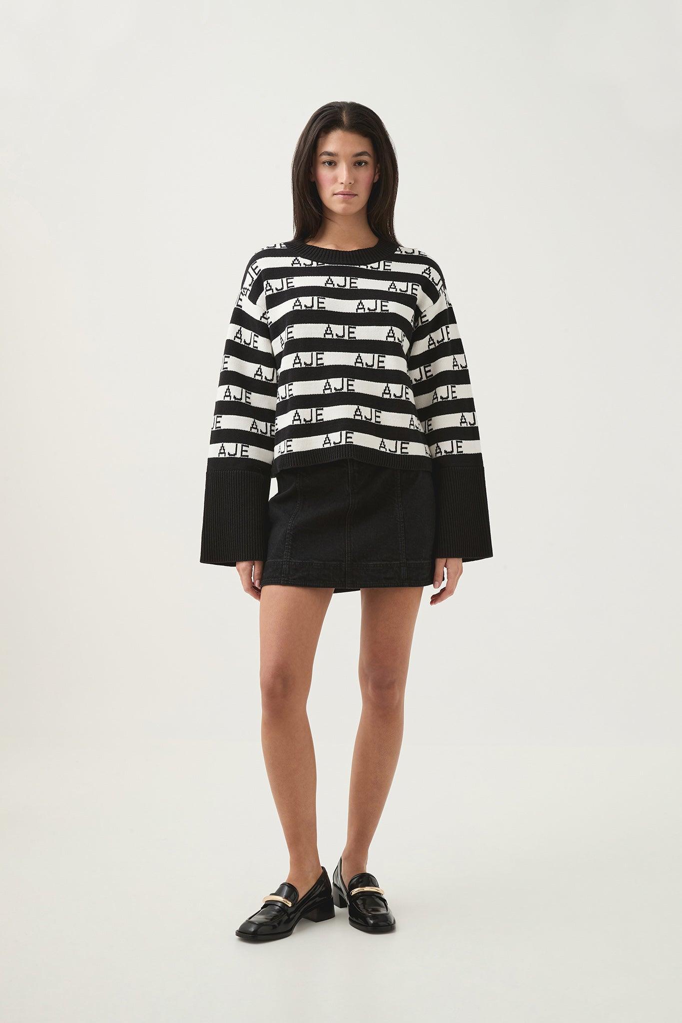 Story Oversized Striped Knit Product Image