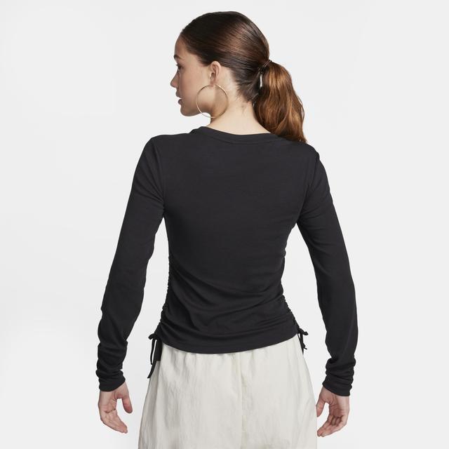 Women's Nike Sportswear Essential Ribbed Long-Sleeve Mod Crop Top Product Image