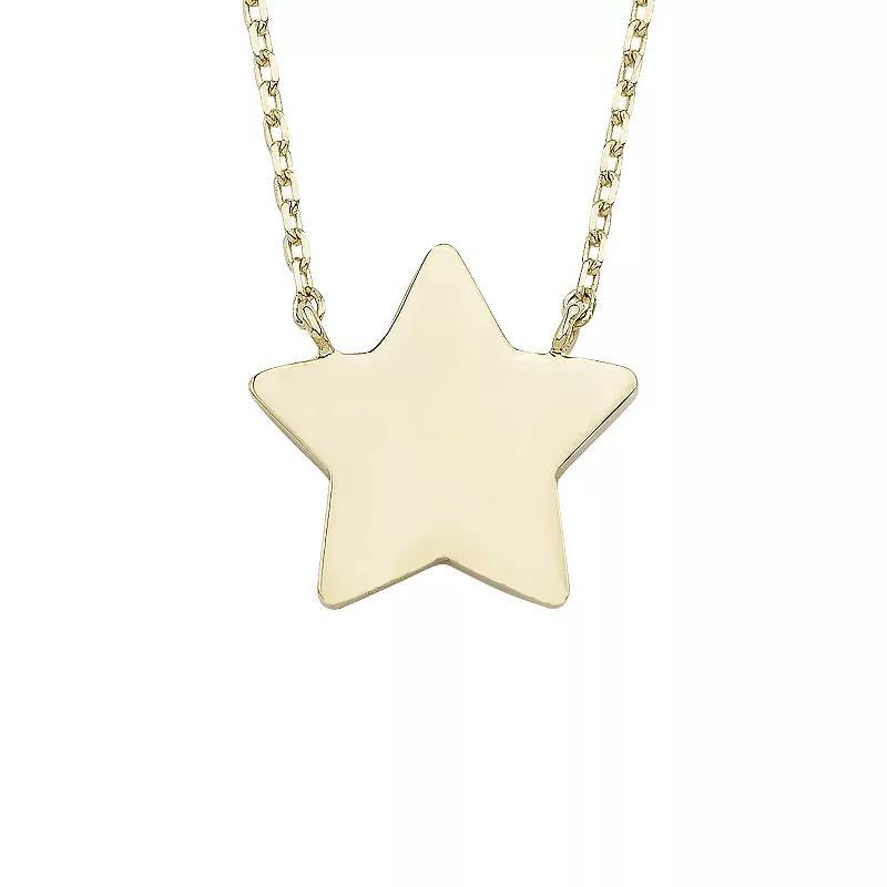 Theia Sky 14k Gold Dainty Star Necklace, Womens Product Image