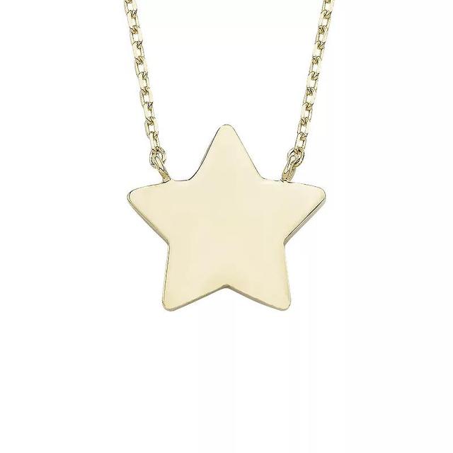 Theia Sky 14k Gold Dainty Star Necklace, Womens Product Image