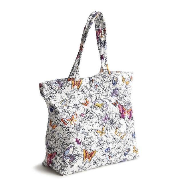 Vera Bradley Original Tote Bag Women in Wing + Bloom Gray Product Image